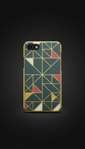 Gold Foil Geometric Pattern Case